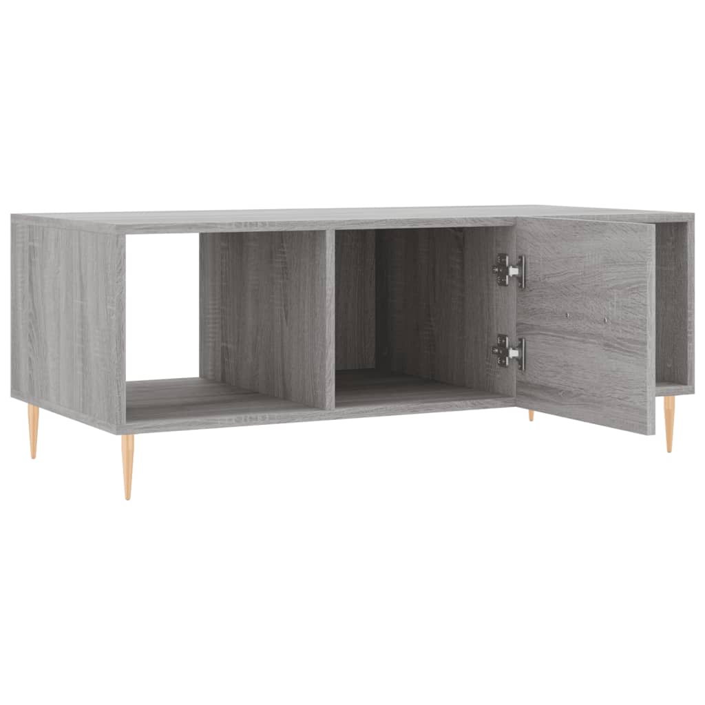 Couchtisch Grau Sonoma 102x50x40 cm Holzwerkstoff - Pazzar.ch