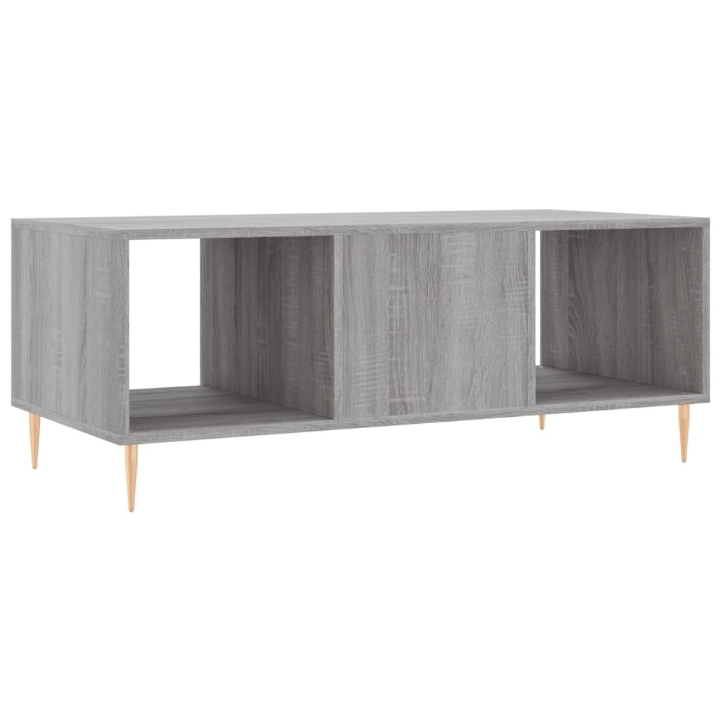 Couchtisch Grau Sonoma 102x50x40 cm Holzwerkstoff - Pazzar.ch