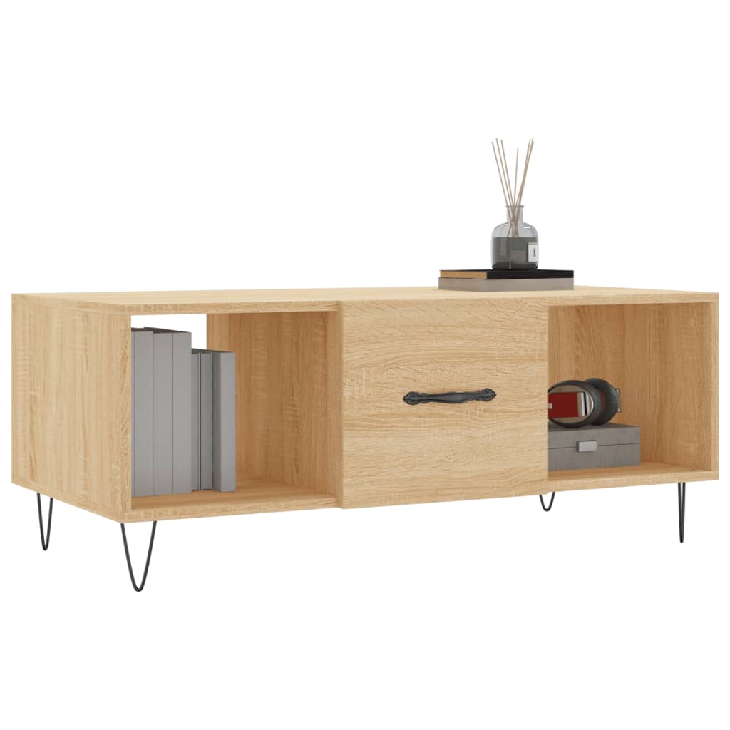 Couchtisch Sonoma-Eiche 102x50x40 cm Holzwerkstoff - Pazzar.ch
