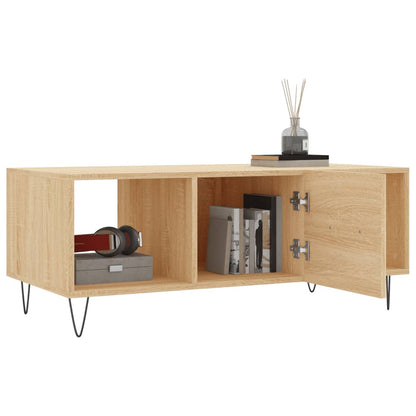 Couchtisch Sonoma-Eiche 102x50x40 cm Holzwerkstoff - Pazzar.ch