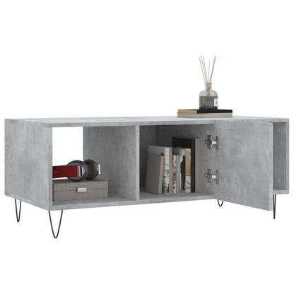 Couchtisch Betongrau 102x50x40 cm Holzwerkstoff - Pazzar.ch