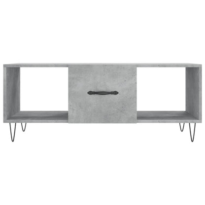 Couchtisch Betongrau 102x50x40 cm Holzwerkstoff - Pazzar.ch
