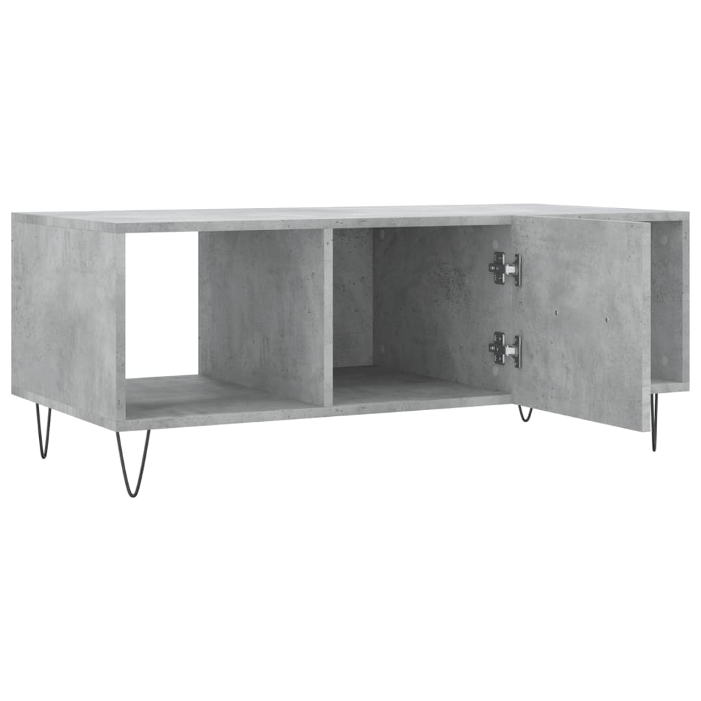 Couchtisch Betongrau 102x50x40 cm Holzwerkstoff - Pazzar.ch