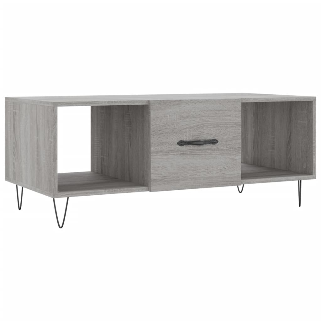 Couchtisch Grau Sonoma 102x50x40 cm Holzwerkstoff - Pazzar.ch