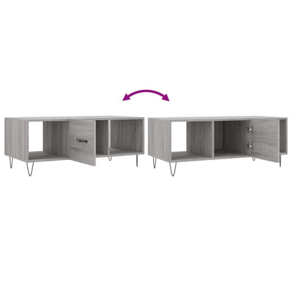 Couchtisch Grau Sonoma 102x50x40 cm Holzwerkstoff - Pazzar.ch