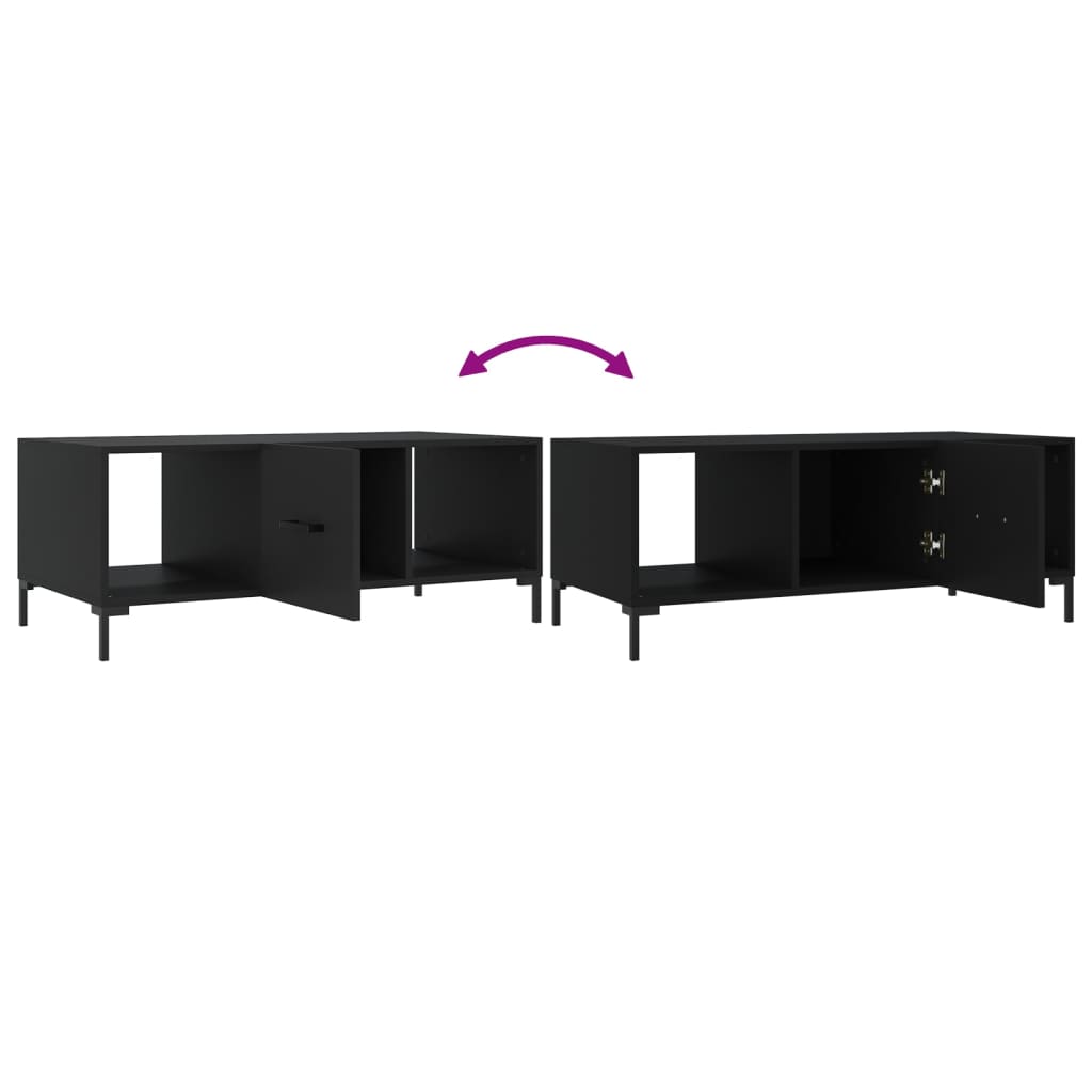 Couchtisch Schwarz 102x50x40 cm Holzwerkstoff - Pazzar.ch