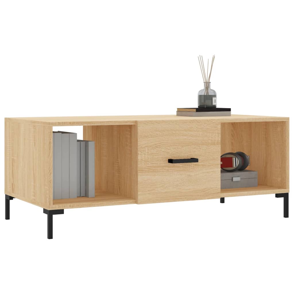 Couchtisch Sonoma-Eiche 102x50x40 cm Holzwerkstoff - Pazzar.ch