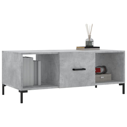 Couchtisch Betongrau 102x50x40 cm Holzwerkstoff - Pazzar.ch