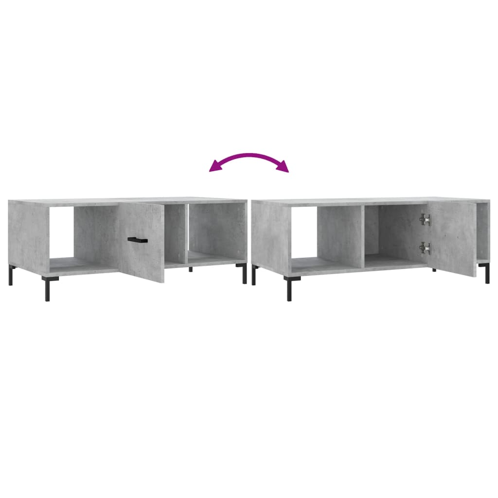 Couchtisch Betongrau 102x50x40 cm Holzwerkstoff - Pazzar.ch