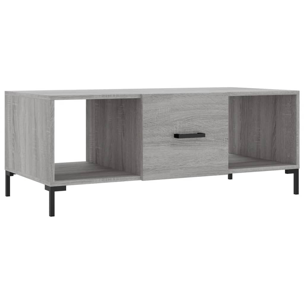 Couchtisch Grau Sonoma 102x50x40 cm Holzwerkstoff - Pazzar.ch