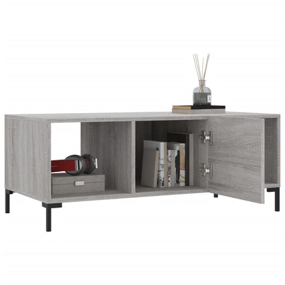 Couchtisch Grau Sonoma 102x50x40 cm Holzwerkstoff - Pazzar.ch