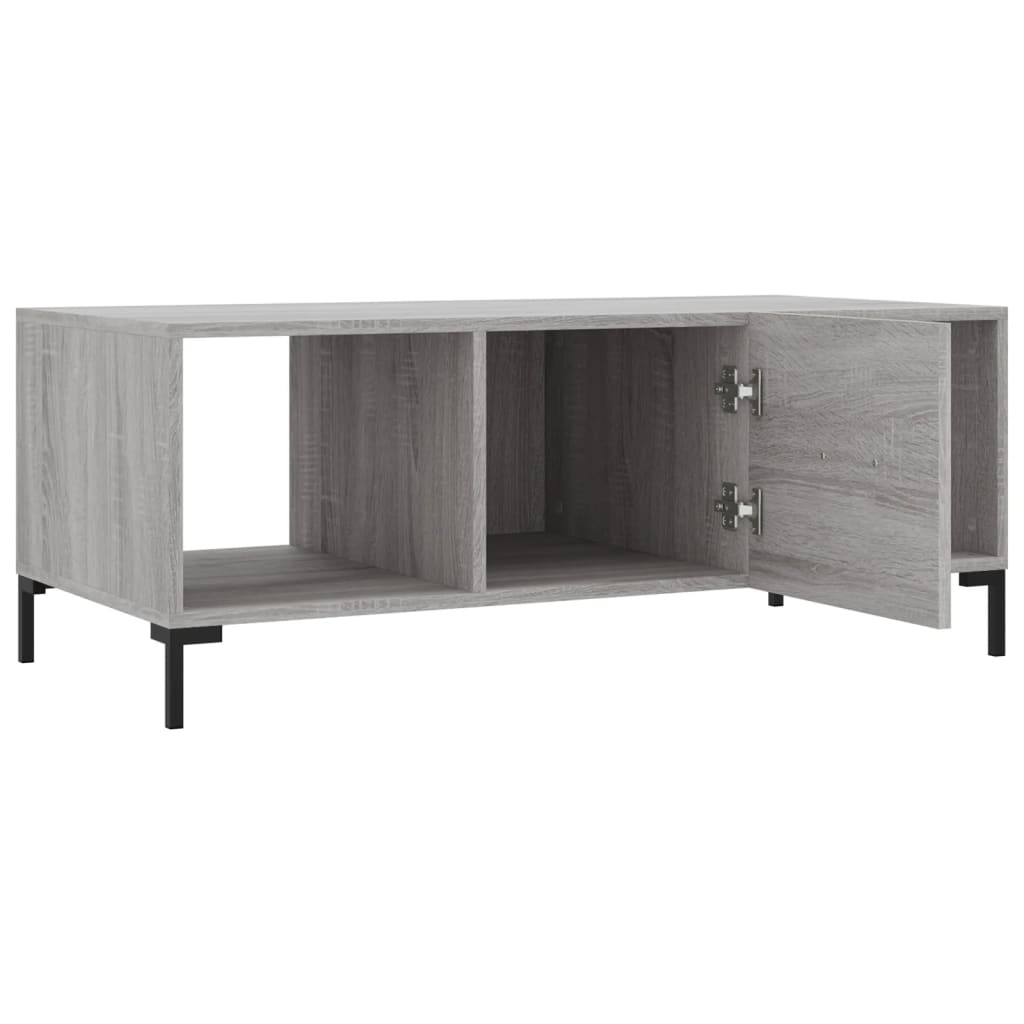 Couchtisch Grau Sonoma 102x50x40 cm Holzwerkstoff - Pazzar.ch