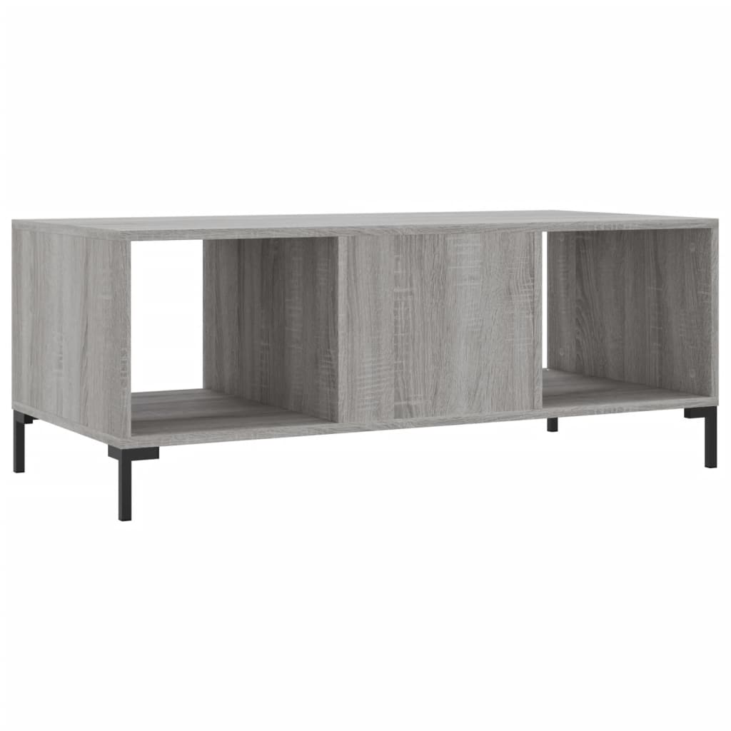 Couchtisch Grau Sonoma 102x50x40 cm Holzwerkstoff - Pazzar.ch