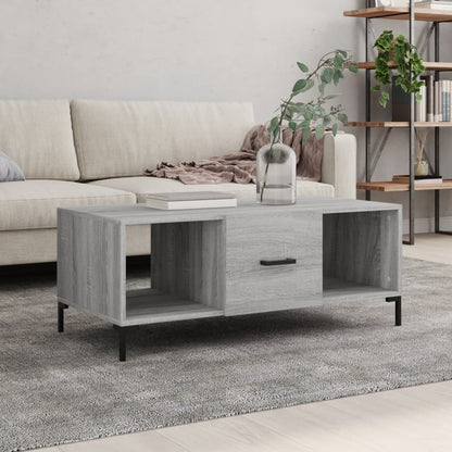 Couchtisch Grau Sonoma 102x50x40 cm Holzwerkstoff - Pazzar.ch