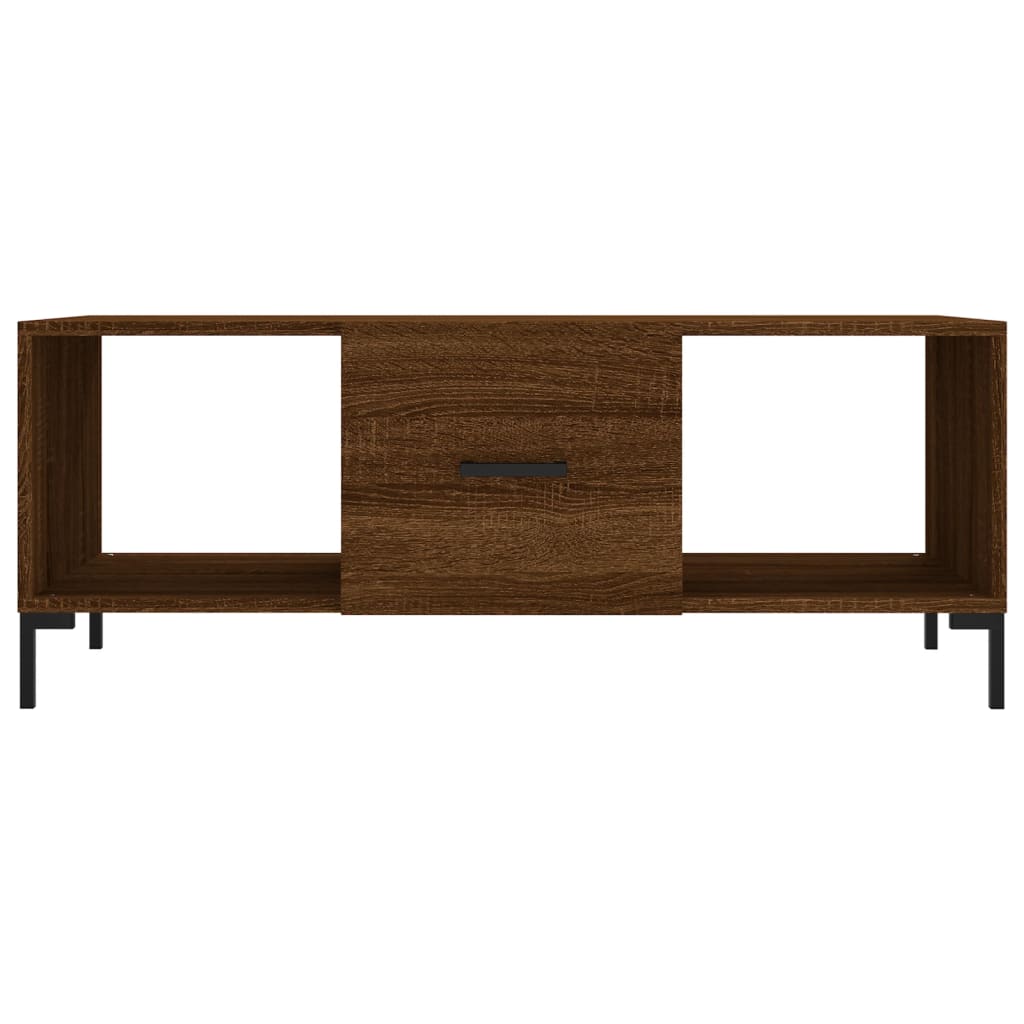 Couchtisch Braun Eichen-Optik 102x50x40 cm Holzwerkstoff - Pazzar.ch
