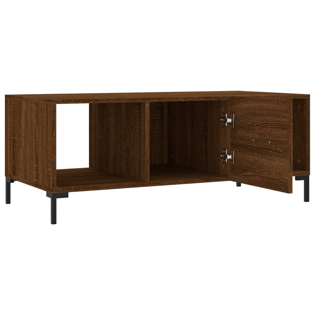 Couchtisch Braun Eichen-Optik 102x50x40 cm Holzwerkstoff - Pazzar.ch