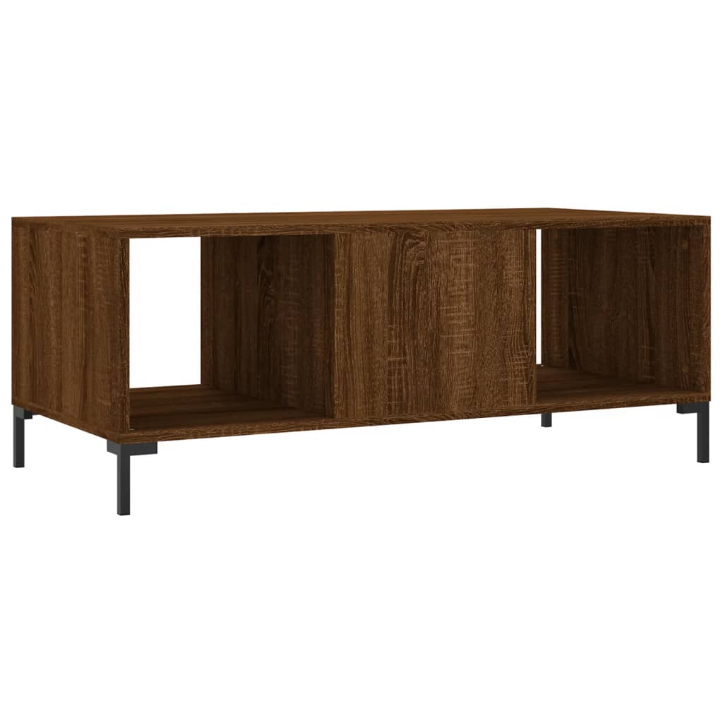 Couchtisch Braun Eichen-Optik 102x50x40 cm Holzwerkstoff - Pazzar.ch