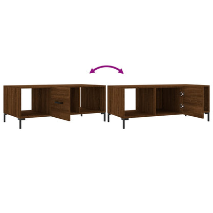 Couchtisch Braun Eichen-Optik 102x50x40 cm Holzwerkstoff - Pazzar.ch