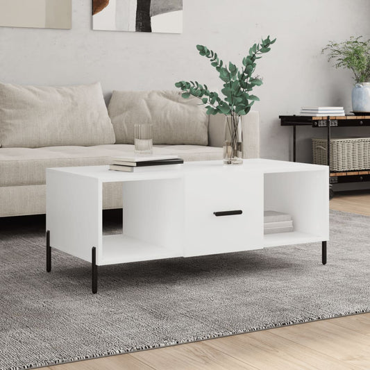 Couchtisch Weiß 102x50x40 cm Holzwerkstoff - Pazzar.ch