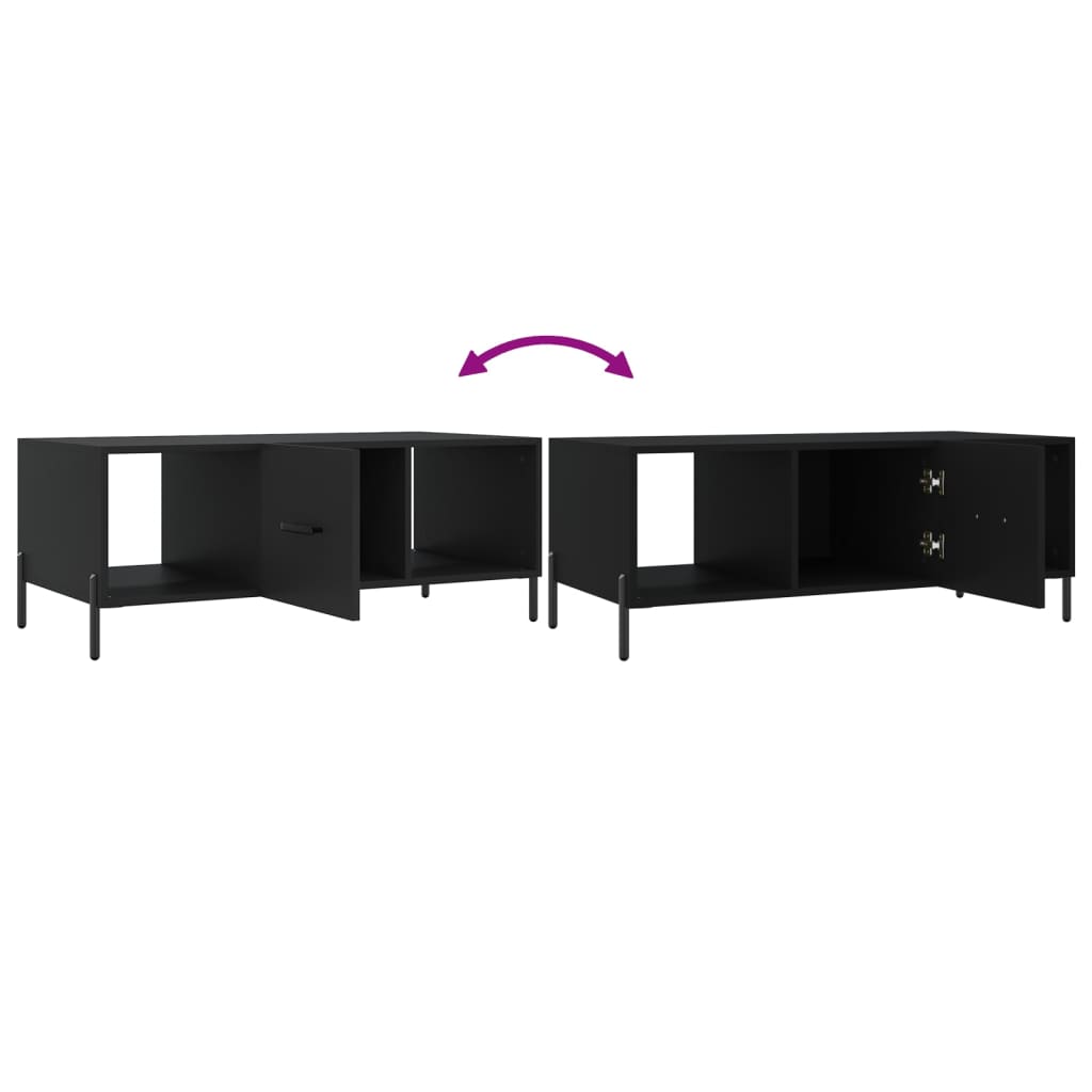 Couchtisch Schwarz 102x50x40 cm Holzwerkstoff - Pazzar.ch