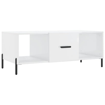 Couchtisch Hochglanz-Weiß 102x50x40 cm Holzwerkstoff - Pazzar.ch