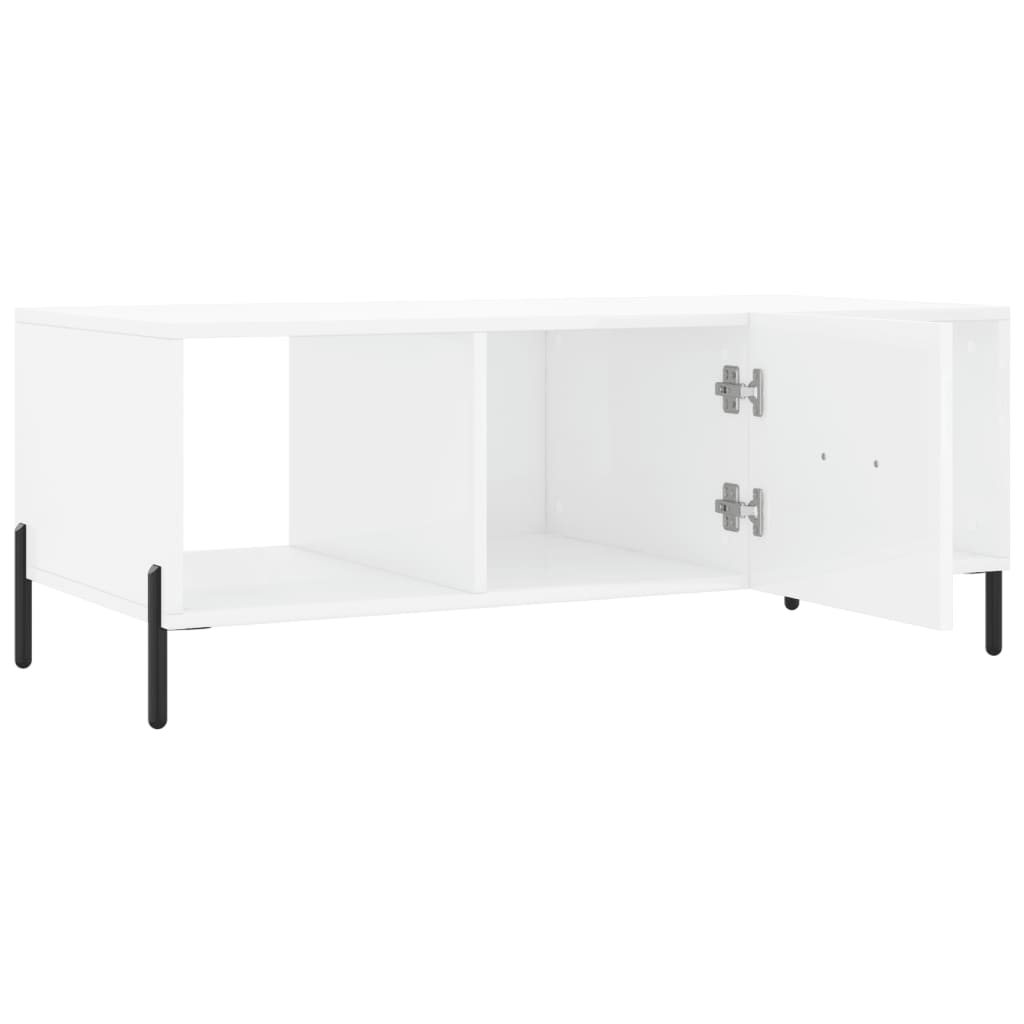 Couchtisch Hochglanz-Weiß 102x50x40 cm Holzwerkstoff - Pazzar.ch