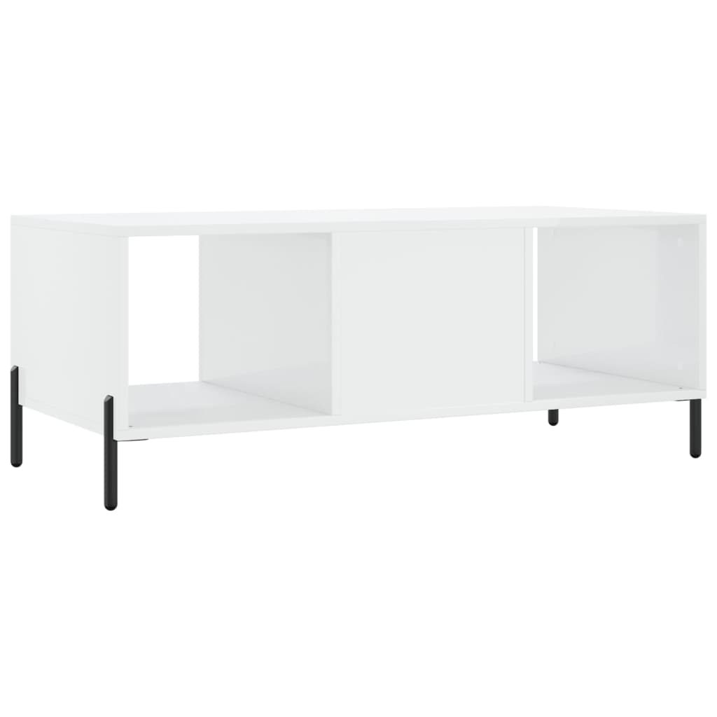Couchtisch Hochglanz-Weiß 102x50x40 cm Holzwerkstoff - Pazzar.ch