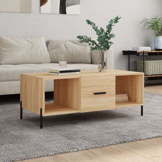 Couchtisch Sonoma-Eiche 102x50x40 cm Holzwerkstoff - Pazzar.ch