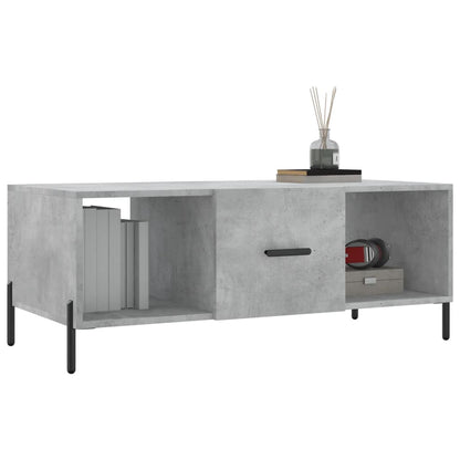 Couchtisch Betongrau 102x50x40 cm Holzwerkstoff - Pazzar.ch