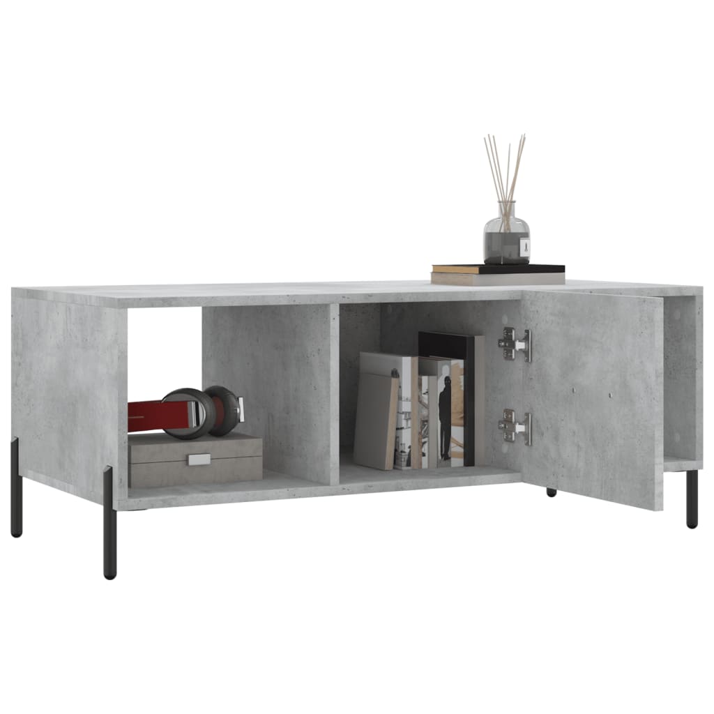 Couchtisch Betongrau 102x50x40 cm Holzwerkstoff - Pazzar.ch