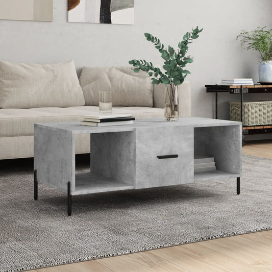 Couchtisch Betongrau 102x50x40 cm Holzwerkstoff - Pazzar.ch