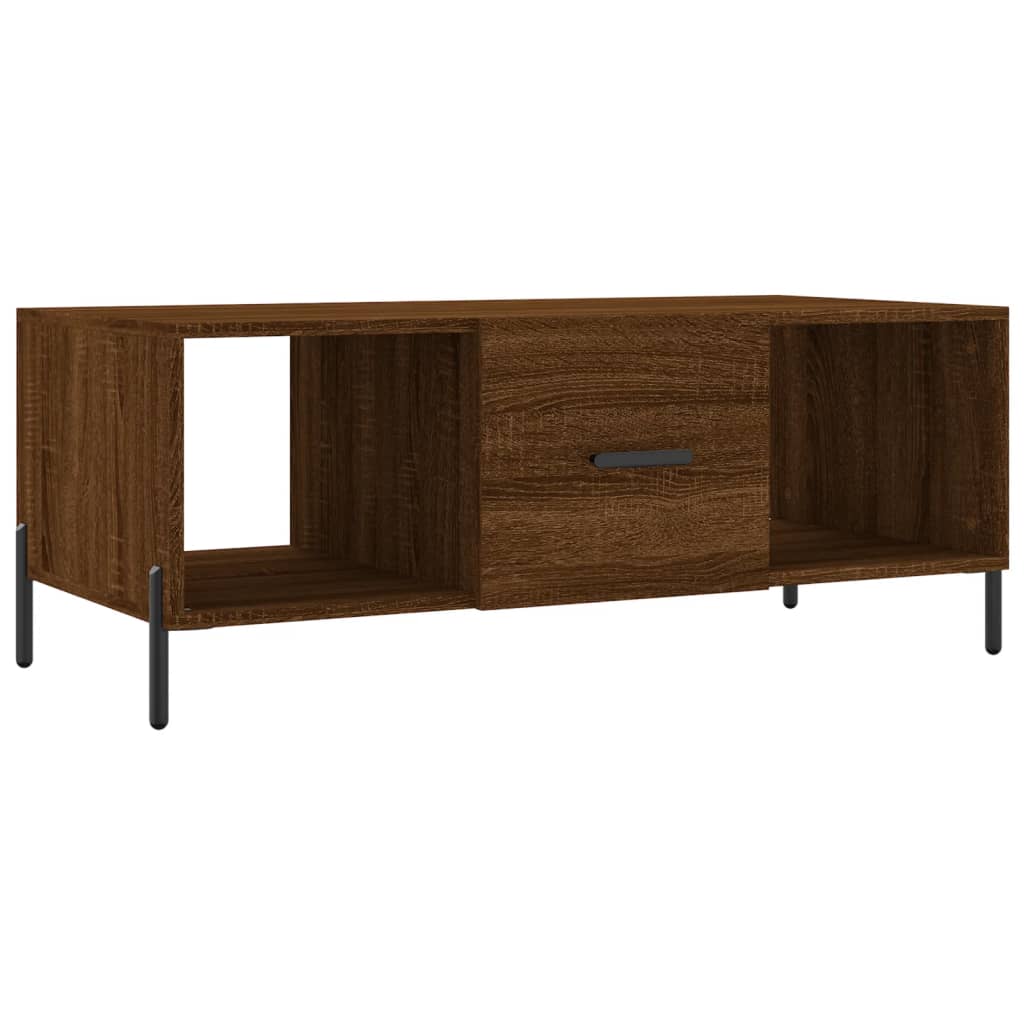 Couchtisch Braun Eichen-Optik 102x50x40 cm Holzwerkstoff - Pazzar.ch