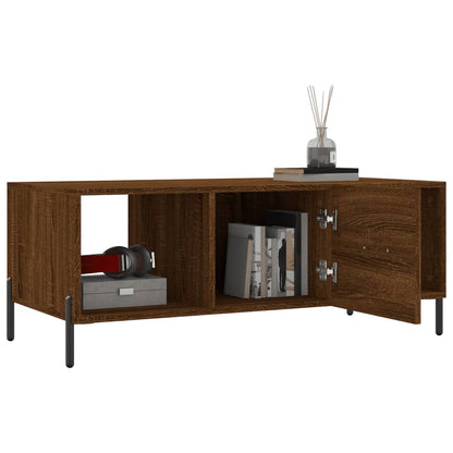 Couchtisch Braun Eichen-Optik 102x50x40 cm Holzwerkstoff - Pazzar.ch