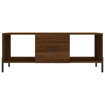 Couchtisch Braun Eichen-Optik 102x50x40 cm Holzwerkstoff - Pazzar.ch