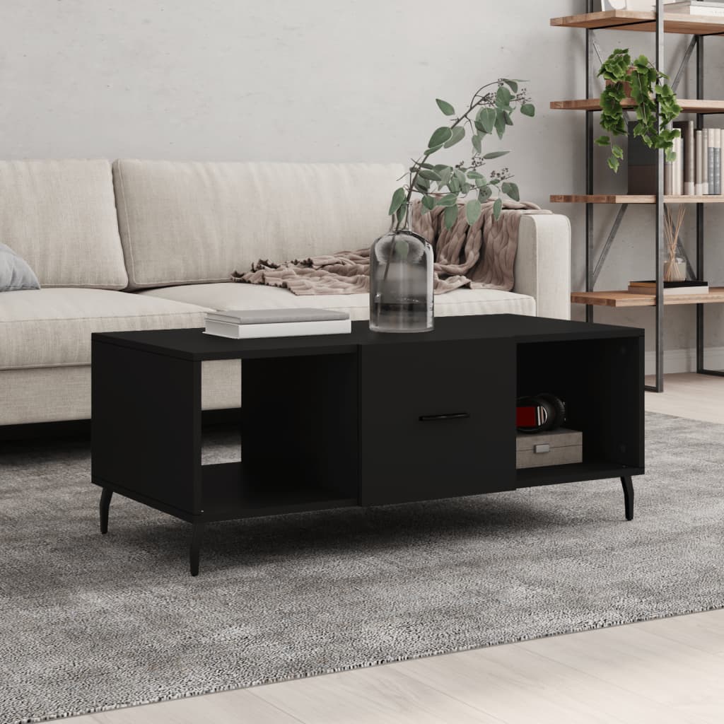 Couchtisch Schwarz 102x50x40 cm Holzwerkstoff - Pazzar.ch