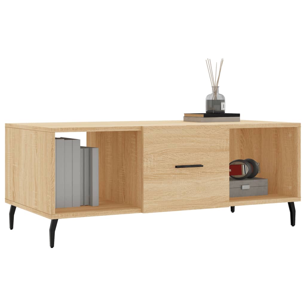 Couchtisch Sonoma-Eiche 102x50x40 cm Holzwerkstoff - Pazzar.ch