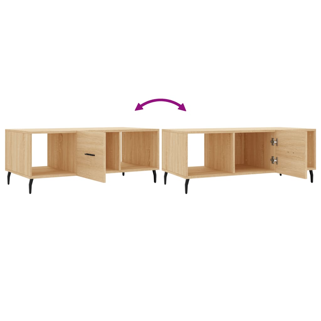 Couchtisch Sonoma-Eiche 102x50x40 cm Holzwerkstoff - Pazzar.ch