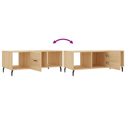 Couchtisch Sonoma-Eiche 102x50x40 cm Holzwerkstoff - Pazzar.ch