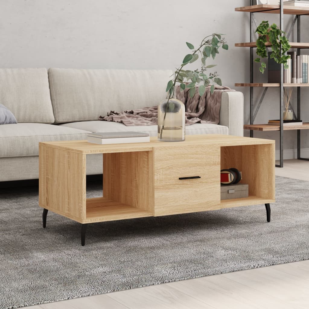 Couchtisch Sonoma-Eiche 102x50x40 cm Holzwerkstoff - Pazzar.ch