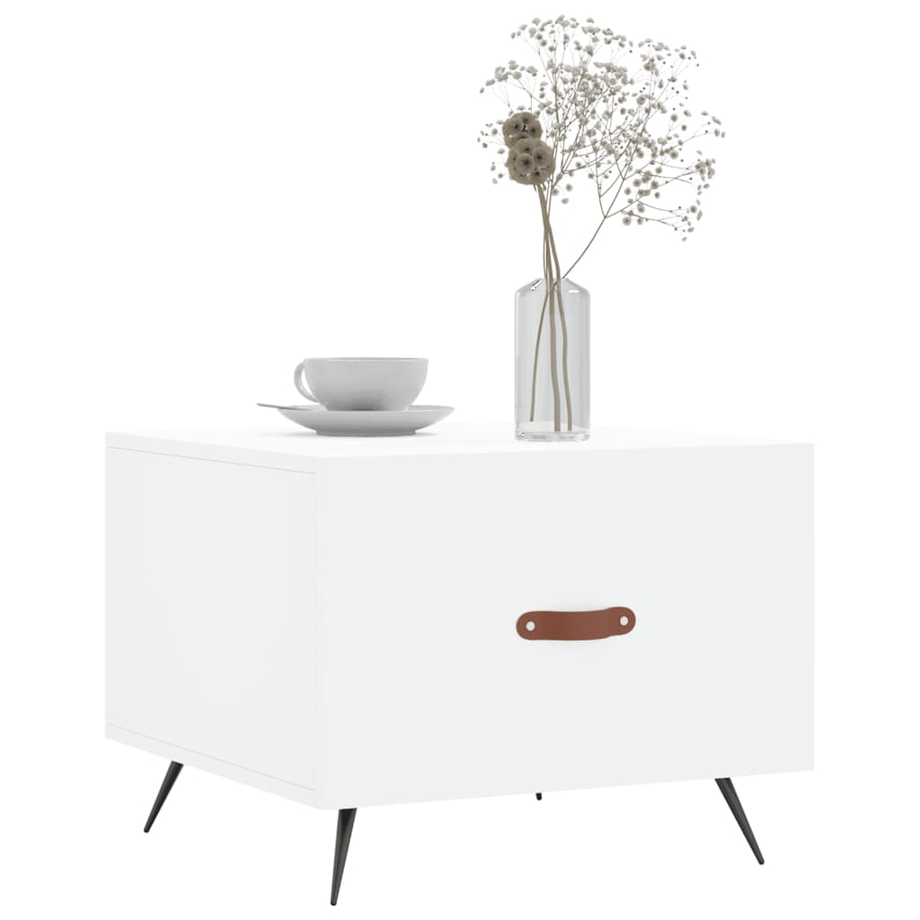 Couchtische 2 Stk. Weiß 50x50x40 cm Holzwerkstoff - Pazzar.ch