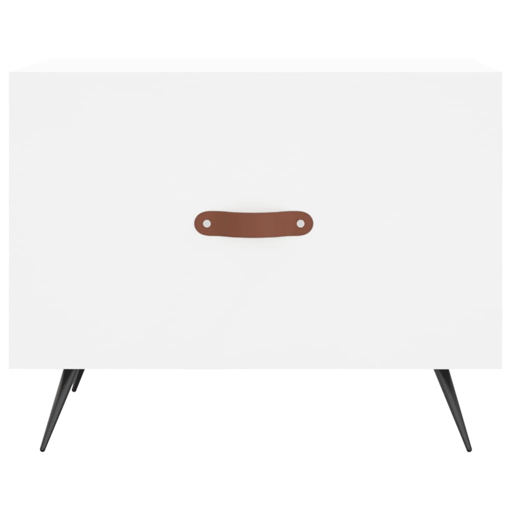 Couchtische 2 Stk. Weiß 50x50x40 cm Holzwerkstoff - Pazzar.ch