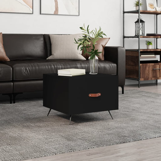 Couchtisch Schwarz 50x50x40 cm Holzwerkstoff - Pazzar.ch
