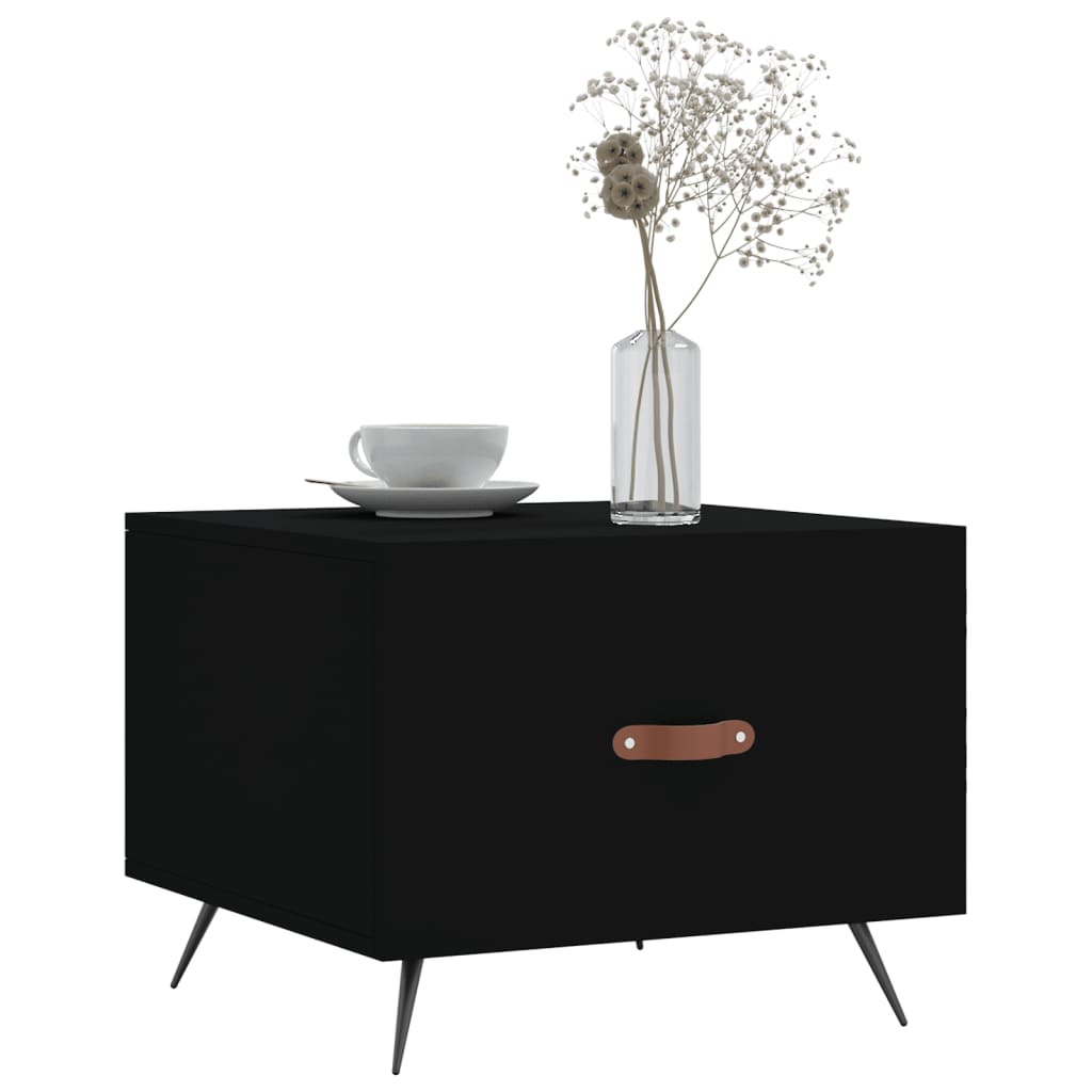 Couchtische 2 Stk. Schwarz 50x50x40 cm Holzwerkstoff - Pazzar.ch