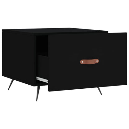 Couchtische 2 Stk. Schwarz 50x50x40 cm Holzwerkstoff - Pazzar.ch