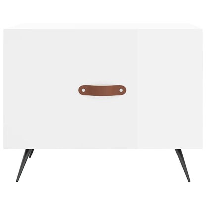 Couchtisch Hochglanz-Weiß 50x50x40 cm Holzwerkstoff - Pazzar.ch