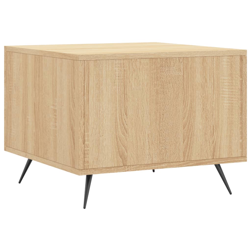 Couchtisch Sonoma-Eiche 50x50x40 cm Holzwerkstoff - Pazzar.ch