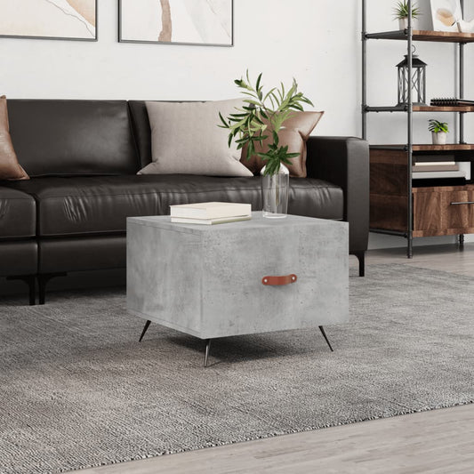 Couchtisch Betongrau 50x50x40 cm Holzwerkstoff - Pazzar.ch