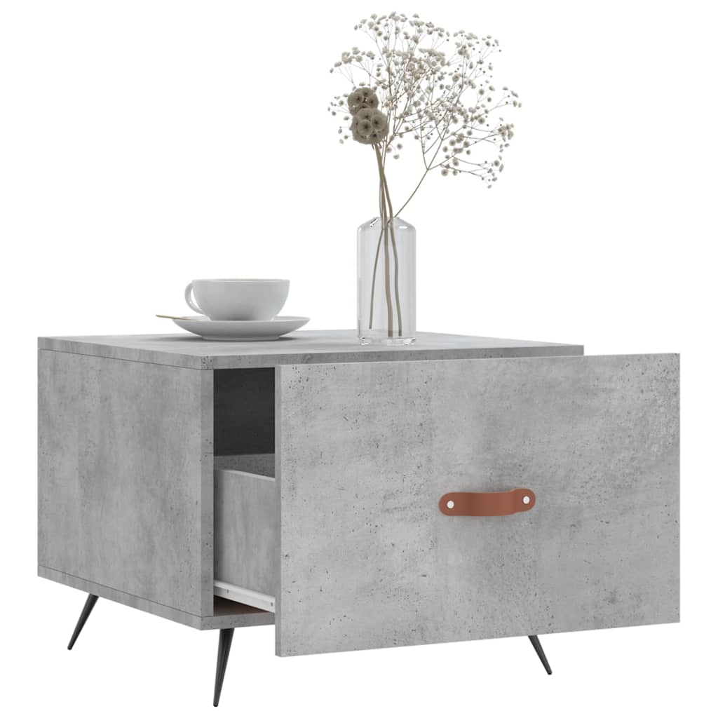 Couchtische 2 Stk. Betongrau 50x50x40 cm Holzwerkstoff - Pazzar.ch