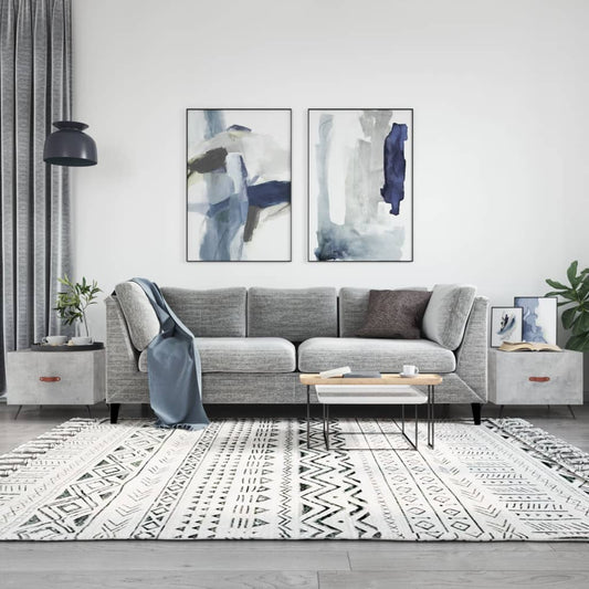 Couchtische 2 Stk. Betongrau 50x50x40 cm Holzwerkstoff - Pazzar.ch