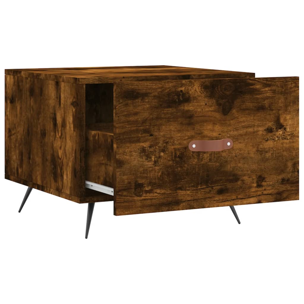 Couchtische 2 Stk. Räuchereiche 50x50x40 cm Holzwerkstoff - Pazzar.ch